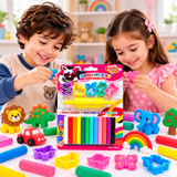 Kiddy Clay Modelling Clay Set 12 Colors & Tools