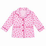 Pink Floral Printed Kids Night Suit