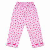 Pink Floral Printed Kids Night Suit