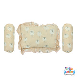 Head Pillow Set PK of 3 Sheep Print | Little Darling