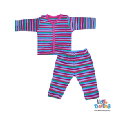 Baby Night Suit Striped | Little Darling