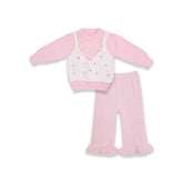 Baby Girl Pink Knit 2-Piece Set