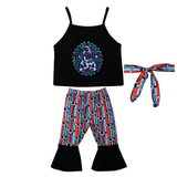 Kids Outfit Cow Print – 3 Piece Set