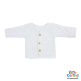 Baby Woolen Waffle Knit 4-Piece Giftset White | Little Darling