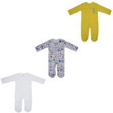 Baby Sleepsuit 3-Pack Multi Print | Mamas & Papas