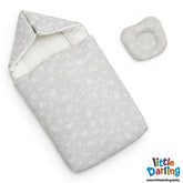 Baby Hooded Carry Nest Flower Print | Little Darling