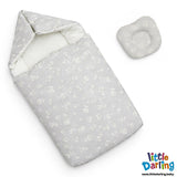 Baby Hooded Carry Nest Flower Print | Little Darling