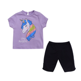 Girls Outfit Set Unicorn Print