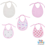 Baby Bibs Pack of 5 Multi Print | Little Darling