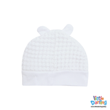 Baby Woolen Waffle Knit 4-Piece Giftset White | Little Darling