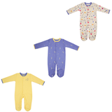 Baby Sleepsuit 3-Pack Astronaut Print | Mamas & Papas