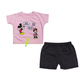 Girls Outfit Set Mickey Mouse Print