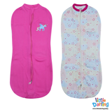 Baby Peanut Swaddle Unicorn & Star Print | Little Darling