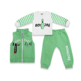 Baby Boys Green 3 Piece Set