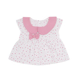 Baby Girls Pink Bow Top & Shorts Set