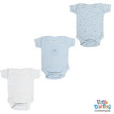 Baby Bodysuit Short Sleeves Pk Of 3 Little Princess | Little Darling