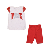 Girls Outfits Set pink Print