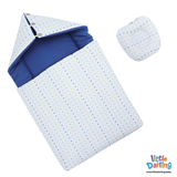 Baby Hooded Carry nest Polka Dot Print | Little Darling