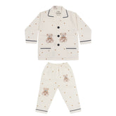 Kids Night Suit 2 Pcs Teddy Bear Print | Little Darling