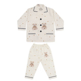 Kids Night Suit 2 Pcs Teddy Bear Print | Little Darling