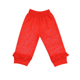 Girls Red Hot Print Top & Ruffle Pants Set
