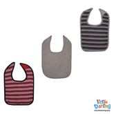 Baby Bibs Striped Pack of 3 | Little Darling