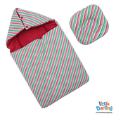 Baby Hooded Carry nest Striped Print | Little Darling