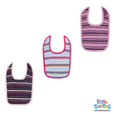 Baby Bibs Striped Pack of 3 | Little Darling
