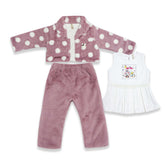 Girls 3-Piece Fur Winter Suit