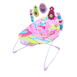 Baby Bouncer Seat with Toy Bar pink Animal Print