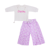 Heart Print Two Piece Outfit Set