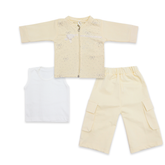 Baby Girls Outfit Set Yellow 3 Piece