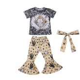 Kids Outfit Cow Print – 3 Piece Set