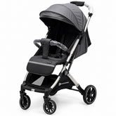 Grey Baby Stroller with Adjustable Canopy