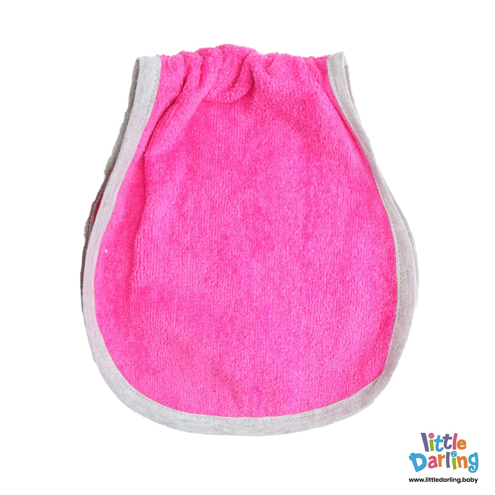 Baby Burp Cloth 2 Pcs Light Pink Color by Little Darling