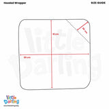 Baby Hooded Wrapping Sheet Truck & Car Sky Blue Color | Little Darling