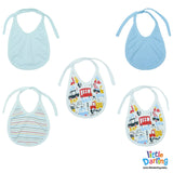 Baby Bibs Pk of 5 Truck & Car | Little Darling