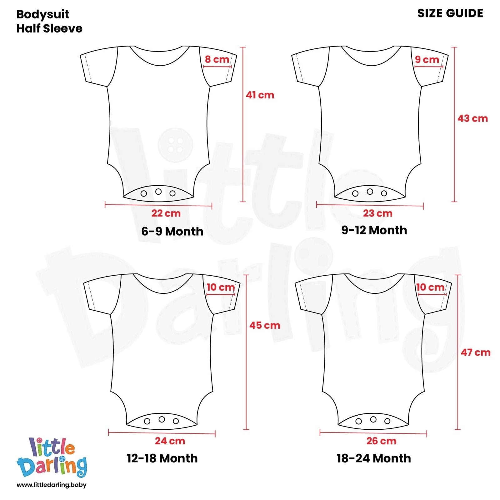 Baby Bodysuit Pk Of 3 Half Sleeve Truck & Car by Little Darling