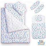 Baby Gadda Set 7 Pcs Floral & Polka Dots Print | Little Darling
