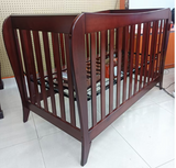 Classic Wooden Baby Cot – Solid Wood Crib for Nursery