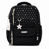 Black Polka Dot School Backpack