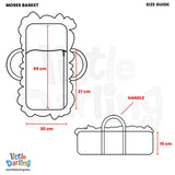 Infant Moses Basket Airplane Print | Little Darling