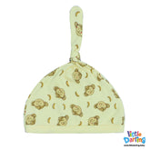 Baby Cap Knotted Monkey & Cloud Monkey Print | Little Darling