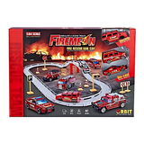 Fire Rescue Track Car Set