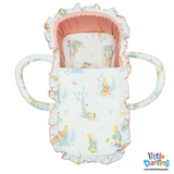 Infant Moses Basket Cute Bunny Print | Little Darling