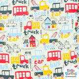 Infant Moses Basket Truck & Car Print | Little Darling