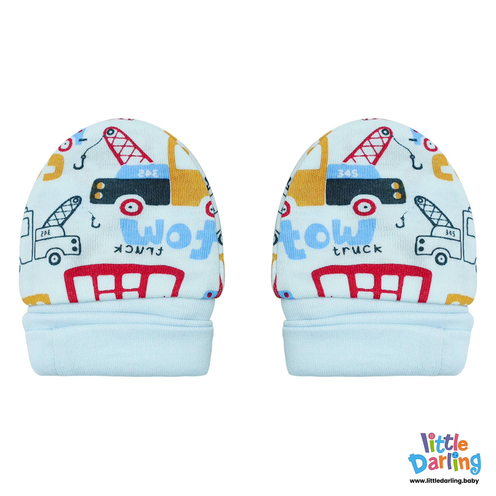 Baby Mittens Pair Pk Of 2 Truck & Car by Little Darling