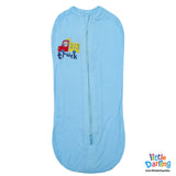 Baby Swaddle Pk of 2 Truck & Car Sky Blue Color | Little Darling