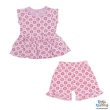Baby Girls Pink Top & Shorts Set