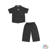 Boys Printed Shirt & Trouser Set